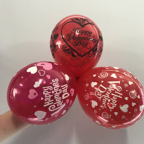 Valentine's Day Printed Balloons