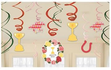 Melbourne Cup Swirl Decorations