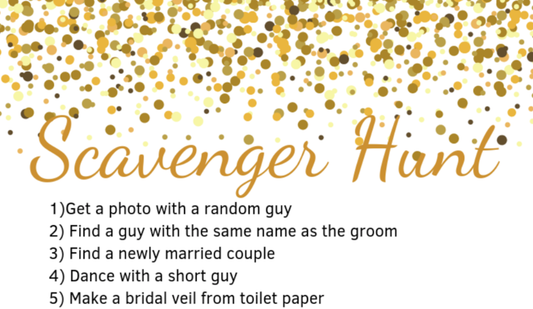 Game Hens Night Scavenger Hunt