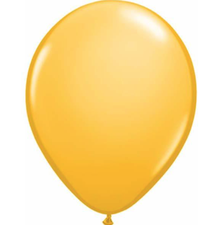 Fashion Goldenrod Latex Balloons Pack of 25