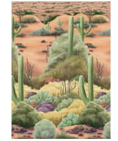 Backdrop Desert Flora