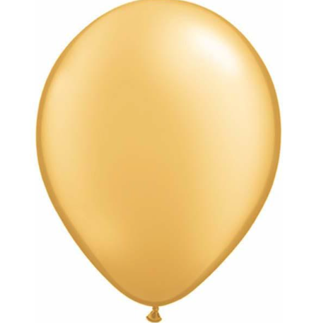 Pearl Gold Latex Balloons Pack of 25