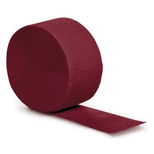 Crepe Streamer Maroon