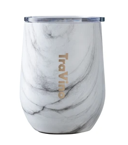 TraVino Stemless White Marble