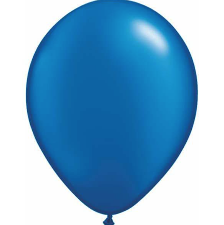 Pearl Sapphire Blue Latex Balloons Pack of 25