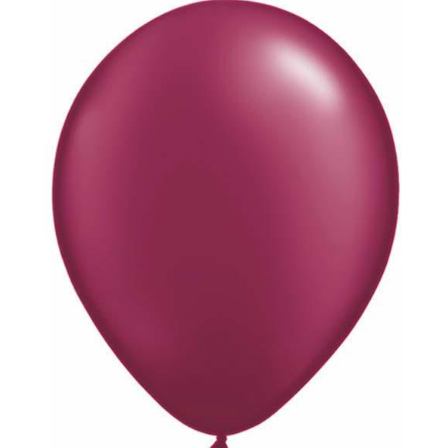Pearl Burgundy Latex Balloons Pack of 25