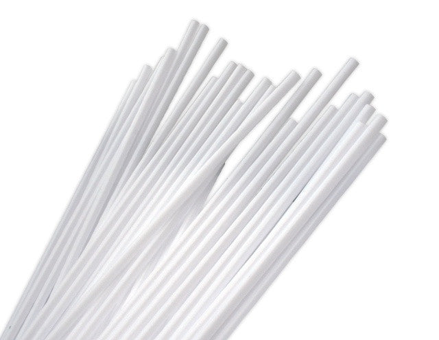 Balloon Sticks White Pack 100