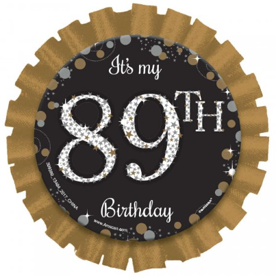 Badge / Pin "It's My Birthday" ANY AGE!