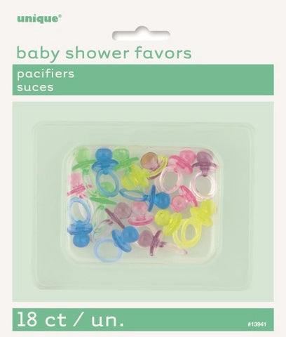 Mini Dummy Baby Shower Favours Unisex Colours