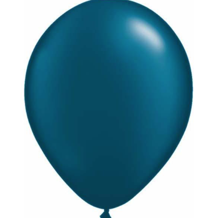 Pearl Midnight Blue Latex Balloons Pack of 25