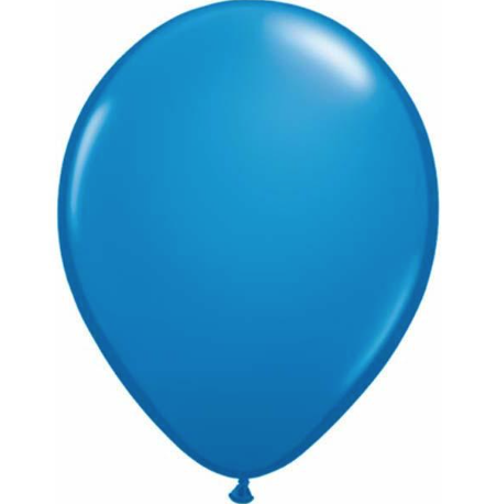 Standard Dark Blue Latex Balloons Pack of 25