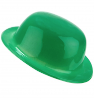 Green Bowler Hat Plain