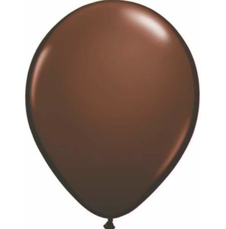 Fashion Chocolate Brown Latex Balloons Pack of 25