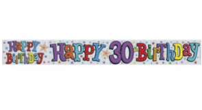 Foil Banner 30th Birthday