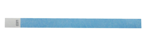 Wristbands Tyvek 19mm Light Blue