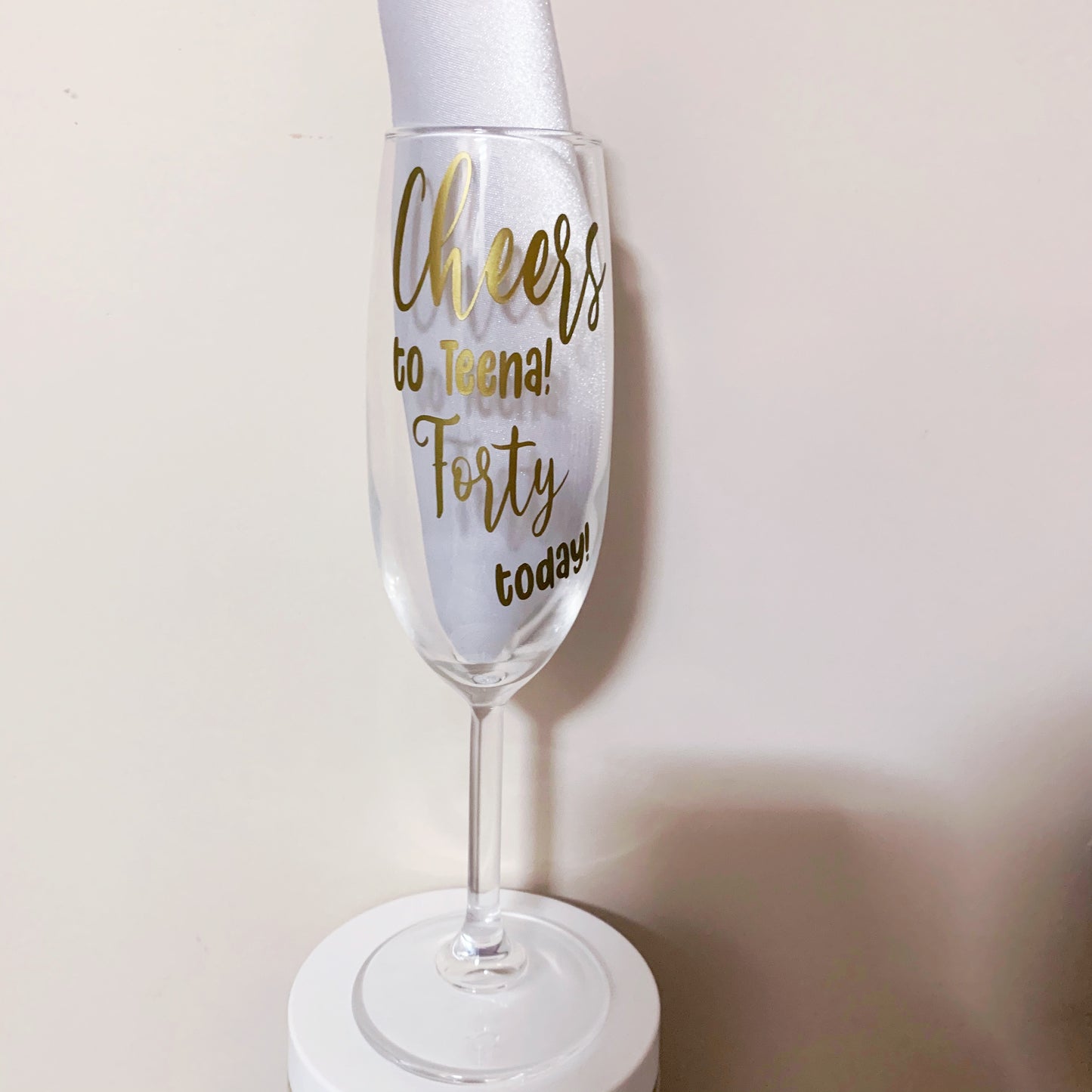 Customised Champagne Glass