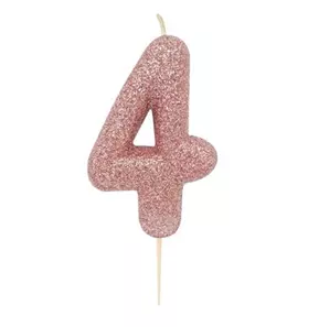 Glitter Candle #4 Rose Gold