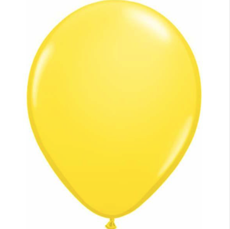 Standard Yellow Latex Balloons Bag of 25