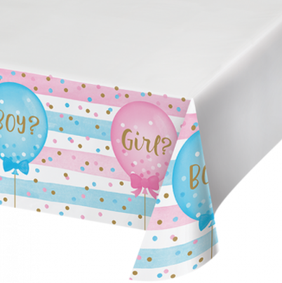 Gender Reveal Tablecloth