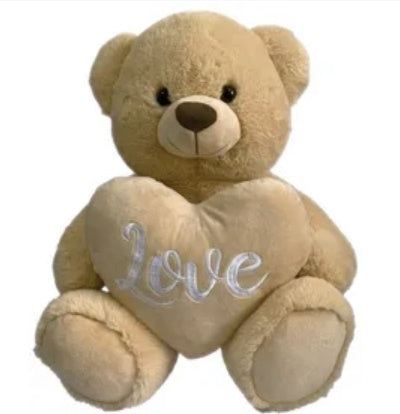 Belle Bear with Heart 50cm