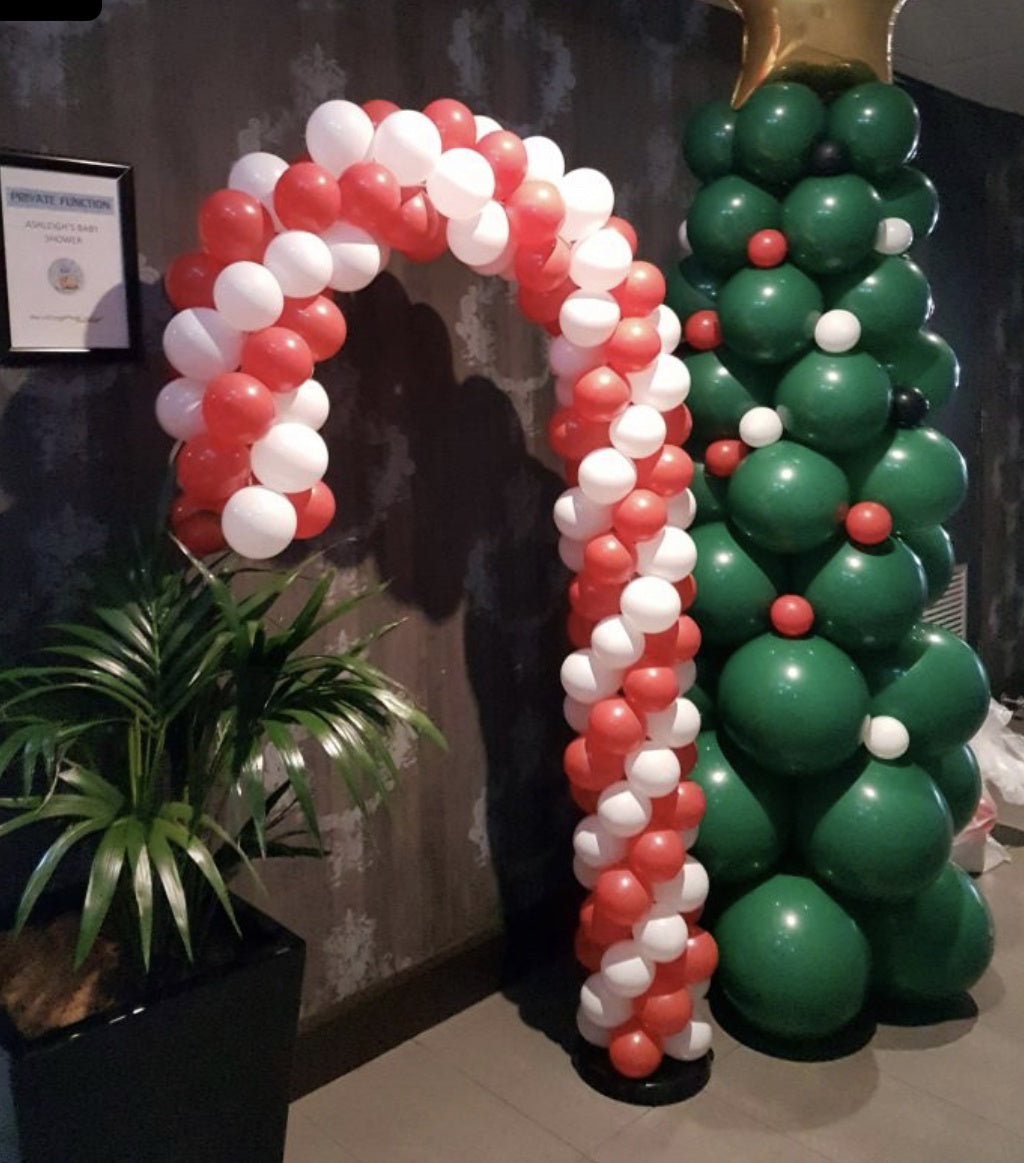 Christmas Candy Cane Sculpture