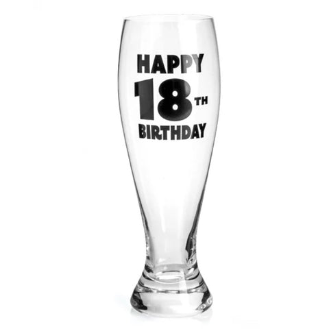 18th Birthday Pilsner Glass
