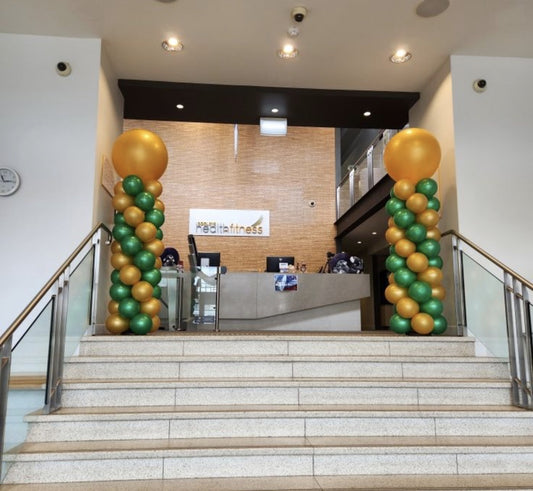 Australia Day Balloon Column with 90cm Latex Topper