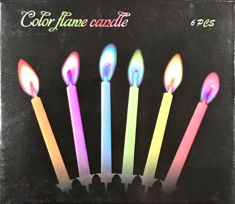 Coloured Flame Candles