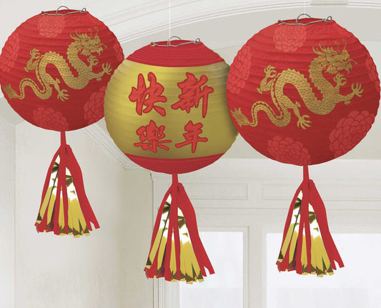 Chinese New Year Lanterns Pk3