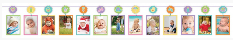 Photo Garland - Neutral Baby SALE ITEM NO REFUNDS