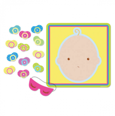 Baby Shower Game Pin the Pacifier on the Baby