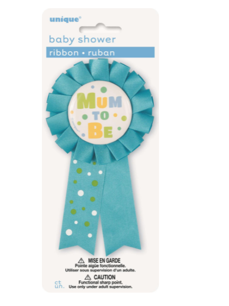 Mum To Be Ribbon Blue