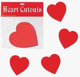 Cutouts Hearts Red