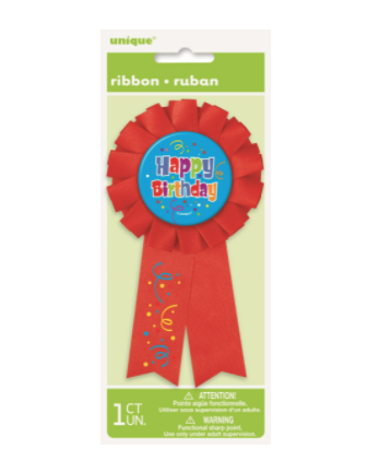 Happy Birthday Ribbon/ Badge