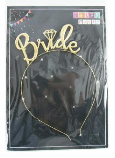 Gold "Bride" Headband