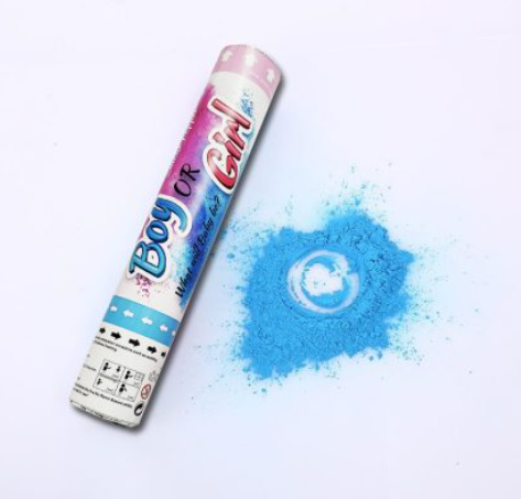 Gender Reveal Smoke Popper - Blue