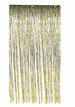 Metallic Foil Curtain Gold 1mx2m