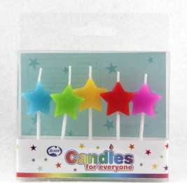 Candles Rainbow Stars