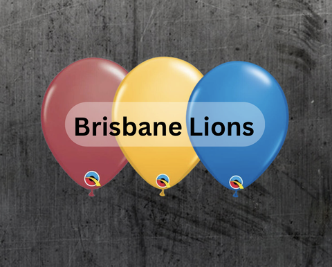 Brisbane Lion's Team Colour Balloons: Pack25