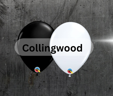Collingwood Team Colour Balloons: Pack25