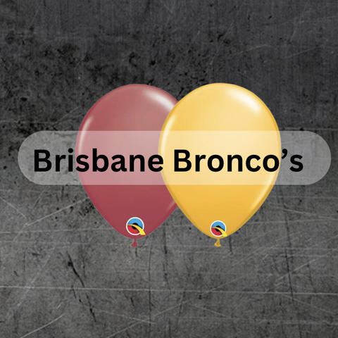 Bronco's Team Colour Balloons: Pack25