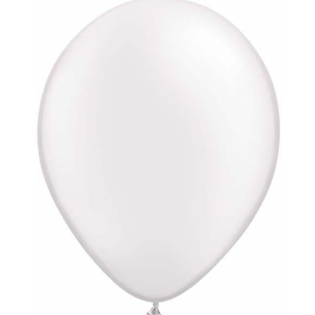 Pearl White Latex Balloons Pack of 25