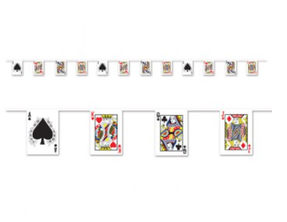 Playing Card Pennant Banner Plastic