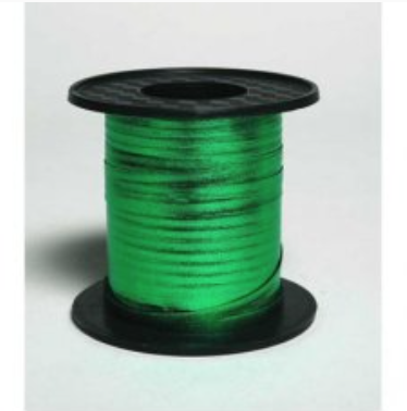 Metallic Curling Ribbon Green 225m