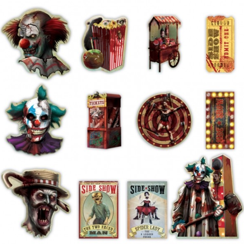 Creepy Circus Cutouts Value Pack