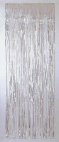 Metallic Curtain Clear Iridescent