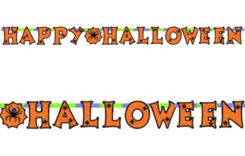 Happy Halloween Letter Banner