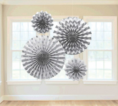 Glitter/ Metallic Paper Fans