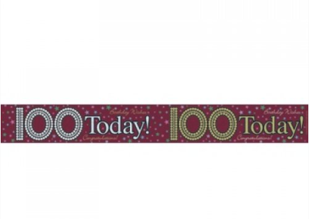 Foil Banner 100 Today