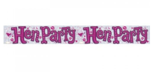 Foil Banner Hen's Party